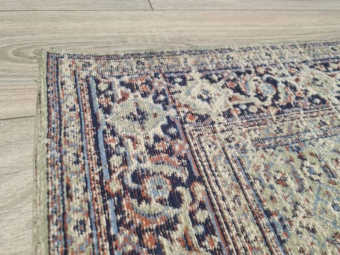 New Vintage Look COTTON rug Matheson Sage 120x170cm