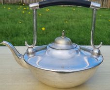 Silver-plated teapot