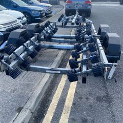Large twin axle boat trailer