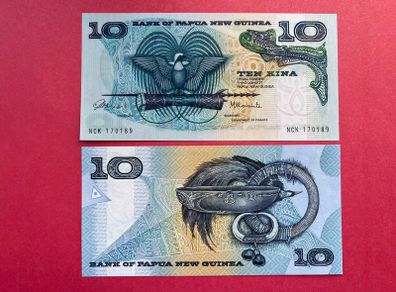 Papua New Guinea 10 Kina 1980   ( uncirculated)
