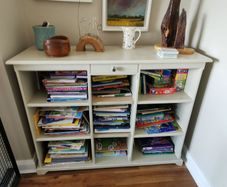 Living Room Shelving Unit with Drawer