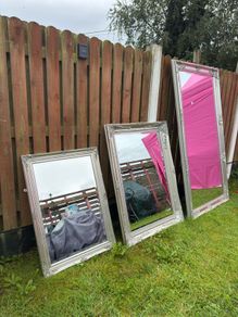 Large wall mirror