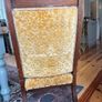 Vintage Solid Wood Upholstered Armchairs Image 7