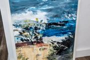 Stormy sea-signed painting