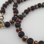 Antique Venetian African Style Eyes & Brown African Glass Beads Necklace Image 8