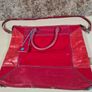 womens GABS large Red leather bag shoulder bag handbag crossbody Image 5