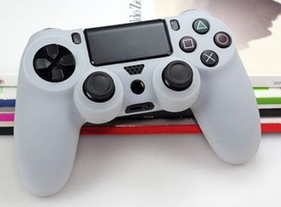 PlayStation 4 PS4 Controller Soft Protective Silicone Rubber Cover Case White