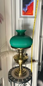 Antique Brass Oil Lamp