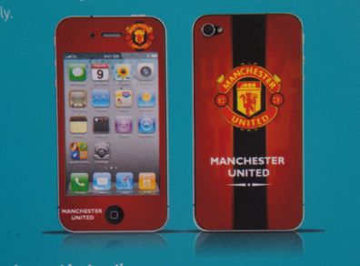 Iphone 4, 4S Manchester united Protective Film skin decal sticker
