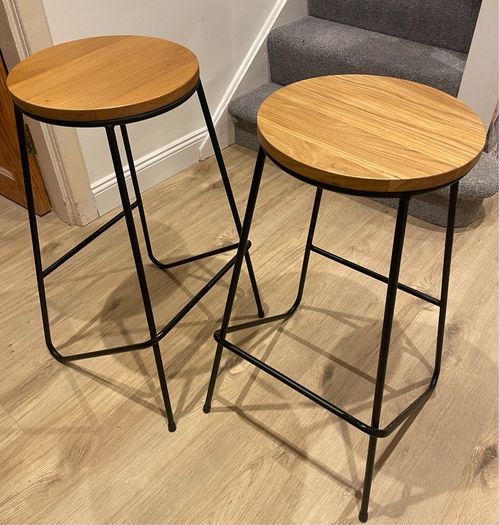 Black Metal BarStool x 2