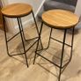 Black Metal BarStool x 2 Image 9