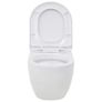 Wall-Hung Toilet Ceramic White Image 4