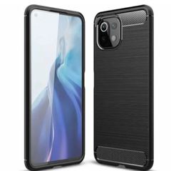 Shockproof Case For Xiaomi Mi 11 LITE 5G Carbon Fibre Effect Back Cover
