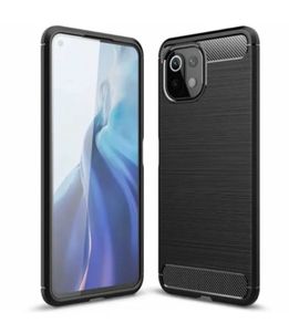 Shockproof Case For Xiaomi Mi 11 LITE 5G Carbon Fibre Effect Back Cover