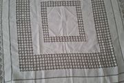 Vinyage White Cotton Tablecloth 113cm x q07cm