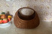 Vintage Wicker Gondola Baskets X 2
