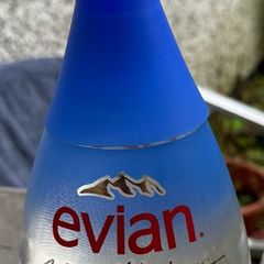 Millenium EVIAN Large Glass Collectible Water bottle Special Edition 1999 2000