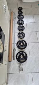 brand new olympic tri grip weight set  B
