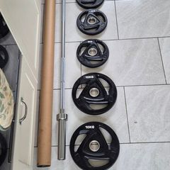 brand new olympic tri grip weight set  B