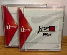 Iomega 100mb Zip Disks - Lot Of 2, Black Color