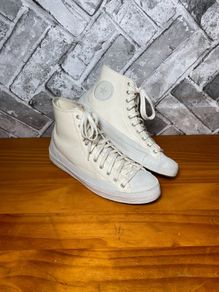 Converse All Star Chuck Taylor Sasha Cream/Off White Hi Top Trainers UK6.5 EUR40.5