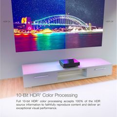 Like New one of the very best 4K Pro UHD Laser projector's available especially for gaming mega low usage 4000 lumens HDR Android TV Version less than half the retail price