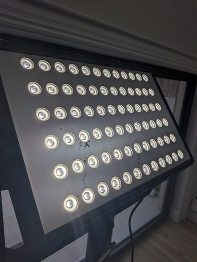 Litepanels light with heavy duty manfrotto stand