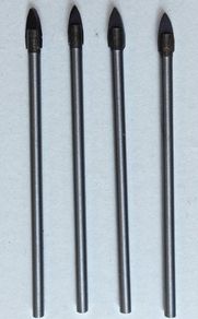 4mm Ceramic, Glass, Marble Drill bit. SET OF 4
