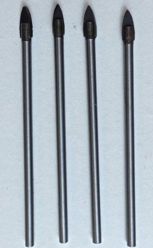 4mm Ceramic, Glass, Marble Drill bit. SET OF 4