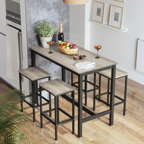 New Vintage Bar Table Set with 2 Stools - FREE P&P