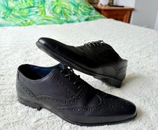 Next Black Standard Fit Oxford Brogue Shoes Size 6