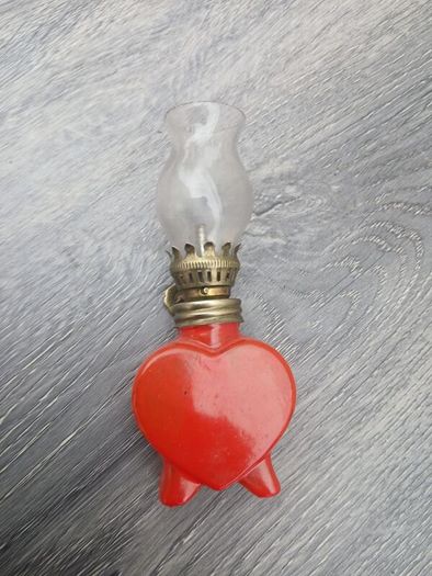 Vintage Miniature Oil Lamp