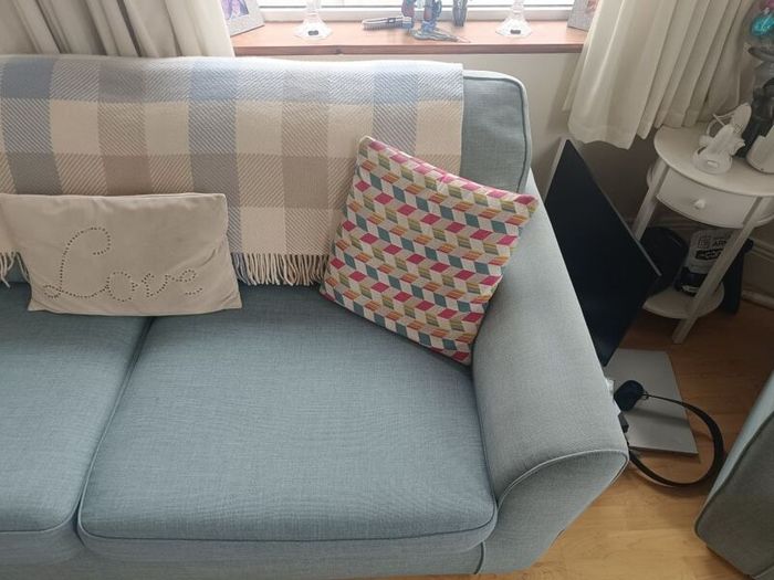 two seater couch and two chairs