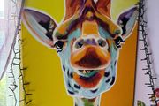 Large Canvas Giraffe No.3 " Sunflower" Alicia VanNoy Call