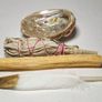 Smudging starter kit white sage stick, palo santo, abalone shell and feather to cleanse negative energy Image 4