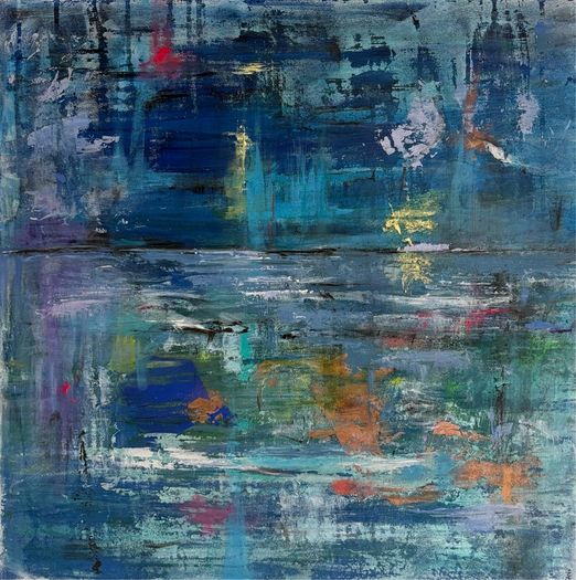 Original Abstract Painting Seascape