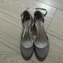 Silver sparkly heels Image 3
