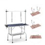BRAND NEW Foldable Pet Grooming Bracket Stainless Steel Pet Grooming Table For Small Pet Operating Table Rubber Surface Bath Desk Image 4