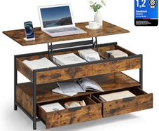 Lift-Top Coffee Table with Storage