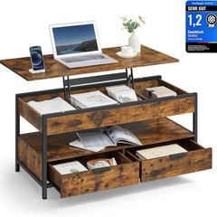Lift-Top Coffee Table with Storage
