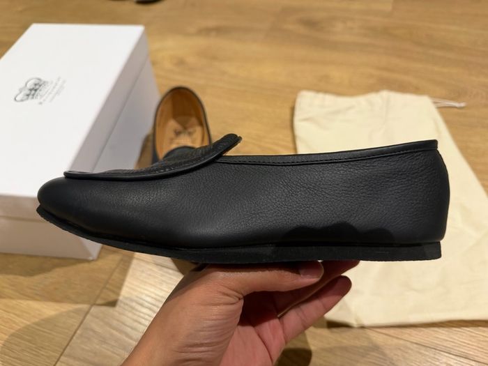Crown Northampton Artizan Belgian Slipper - Black Calf - UK 9 / EU 43 - MINT FULL SET
