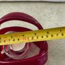 Newgrange Living  Red Art Glass Infinity Knot Tealight Candle Holder Hand Blown Twisted Abstract Sculpture Decor Image 3