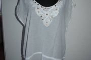 Ocean Club long white tunic/top size UK16 EUR44 Postage included