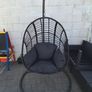 Large Hanging Egg Chair with Cushions Image 3