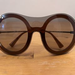 Emporio Armani, bug eye aviator sunglasses, comes in original box with the receipt