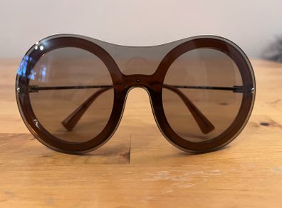 Emporio Armani, bug eye aviator sunglasses, comes in original box with the receipt