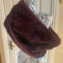 Coast Faux Fur Stole / Shrug - Burgundy - Size S/M Image 3