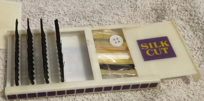 silk cut vintage collectable sewing/ brush kit