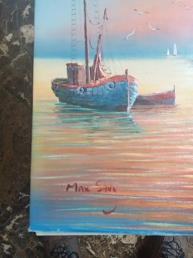 Max Savy oil on canvas