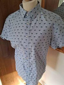 Ted Baker Mens Short Sleeved Shirt Size 4